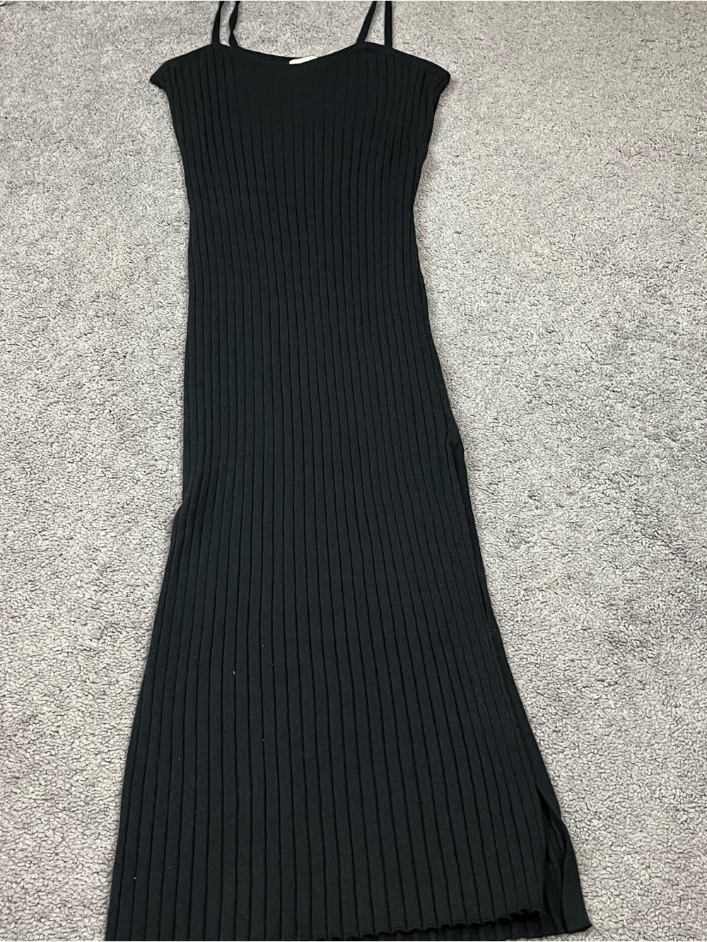 Universal Thread Black Ribbed Knit Dress - Picture 3 of 7